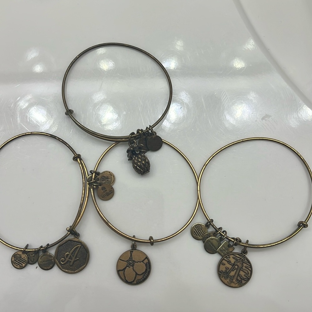Set of Alex and Ani bracelets